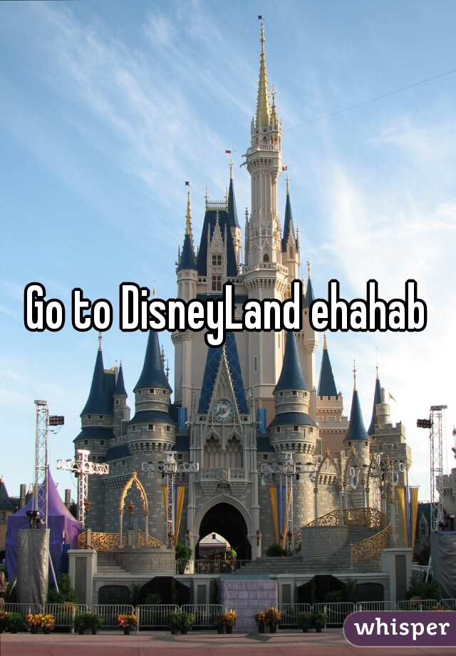 Go to DisneyLand ehahab