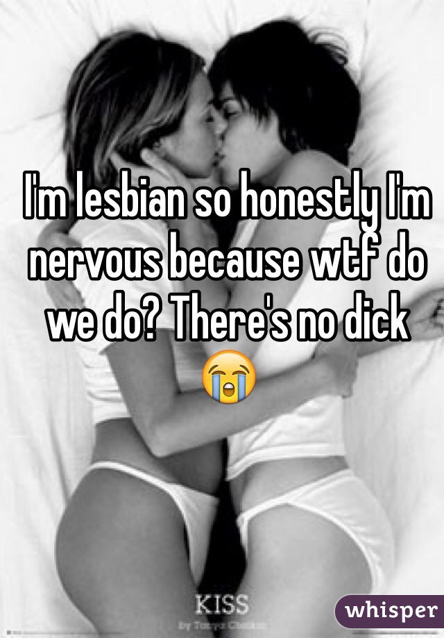 I'm lesbian so honestly I'm nervous because wtf do we do? There's no dick 😭