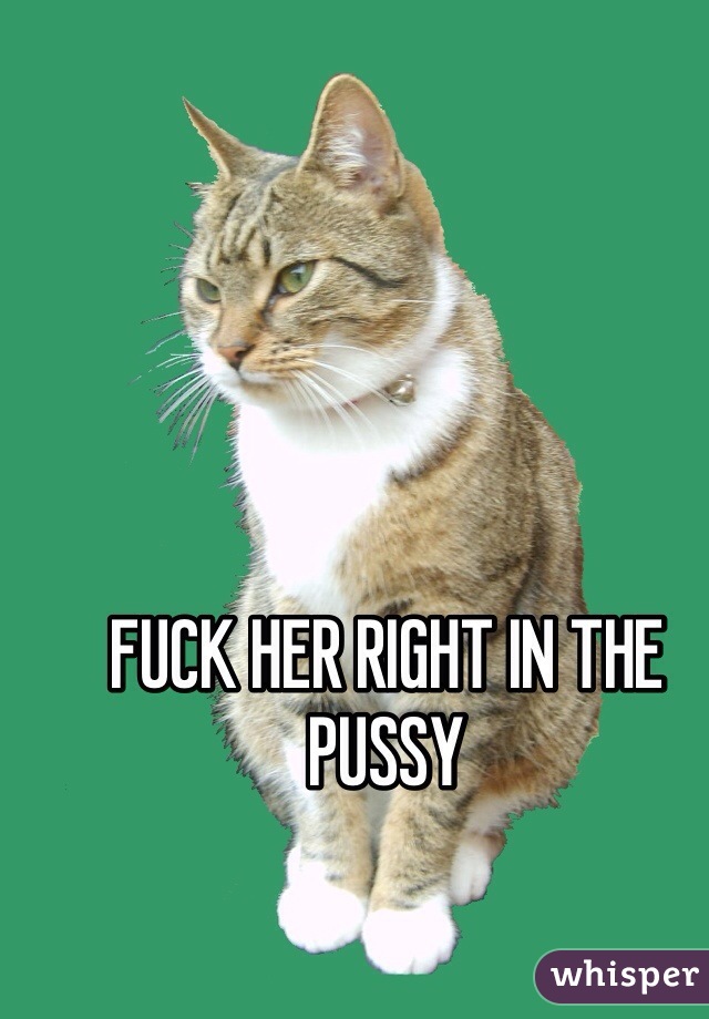 FUCK HER RIGHT IN THE PUSSY