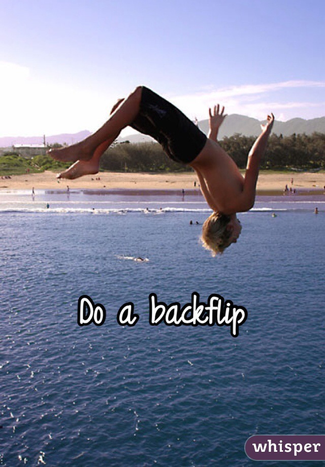 Do a backflip