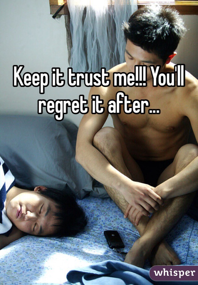 Keep it trust me!!! You'll regret it after...