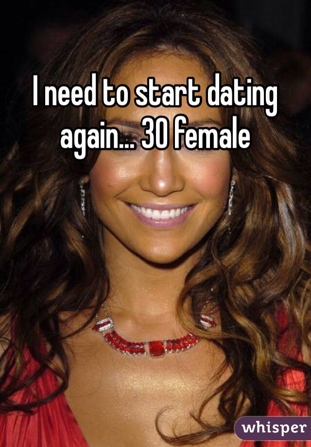 I need to start dating again... 30 female 