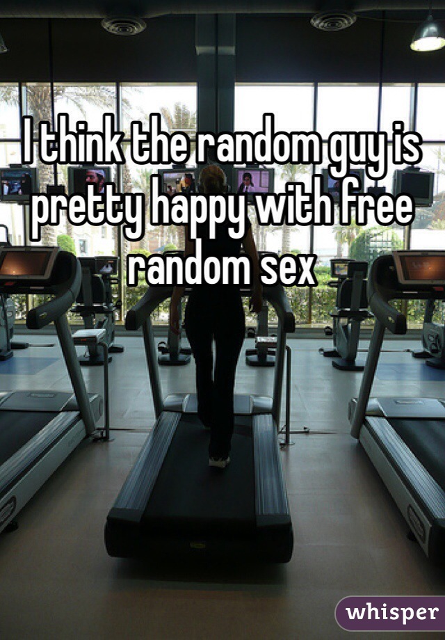 I think the random guy is pretty happy with free random sex 
