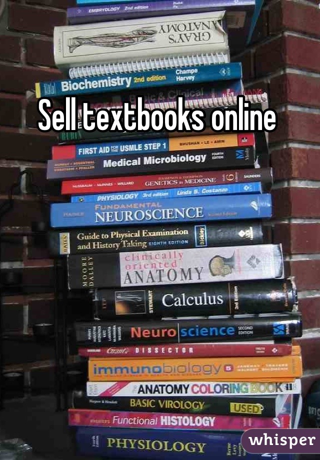Sell textbooks online 