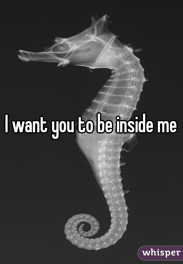 I want you to be inside me