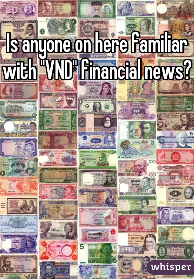Is anyone on here familiar with "VND" financial news?