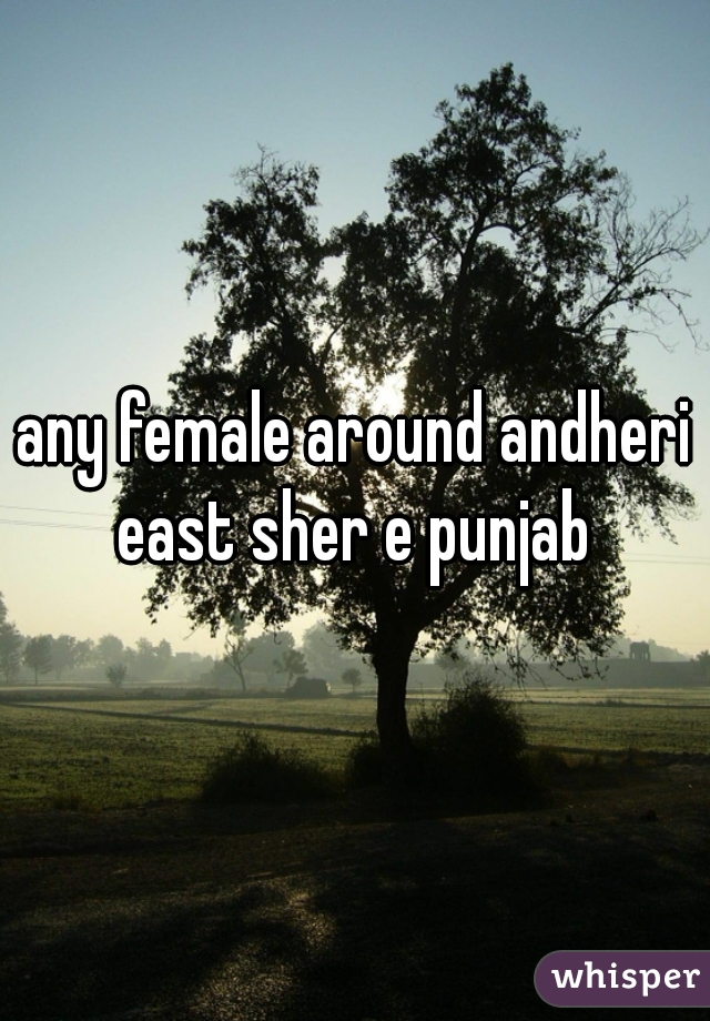 any female around andheri east sher e punjab 