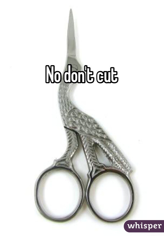 No don't cut 