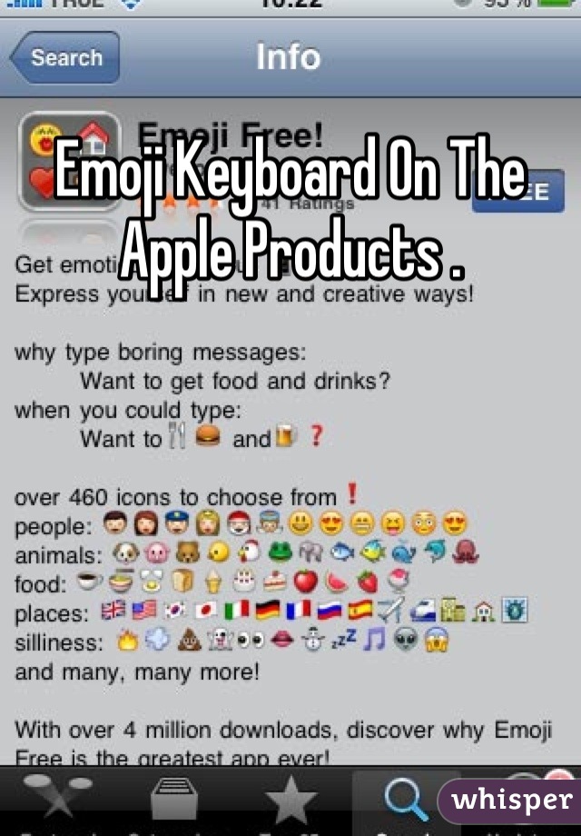 Emoji Keyboard On The Apple Products .