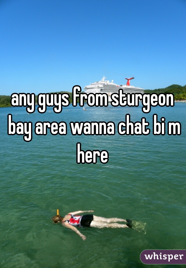 any guys from sturgeon bay area wanna chat bi m here 