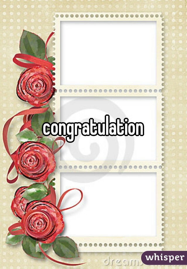 congratulation