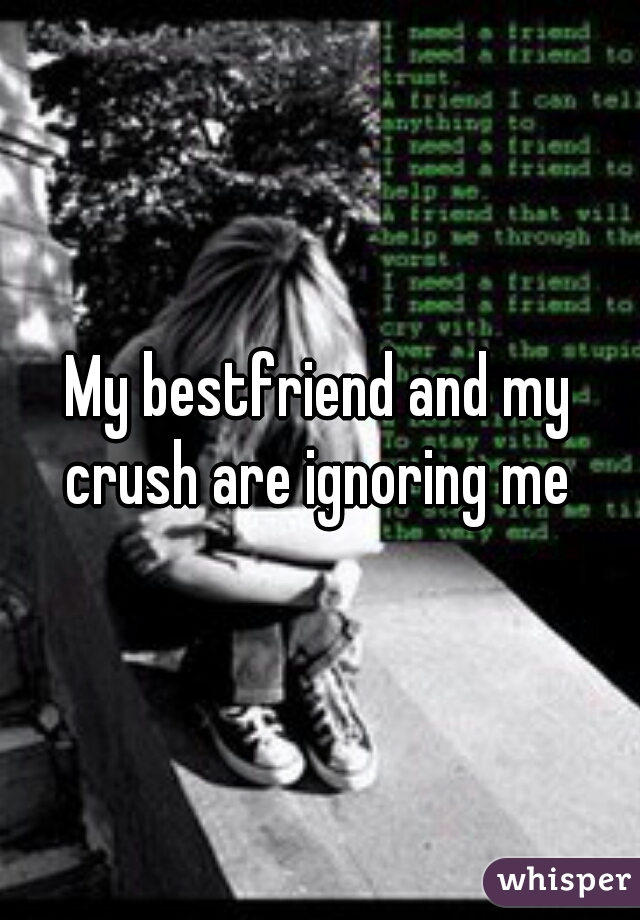 My bestfriend and my crush are ignoring me 
