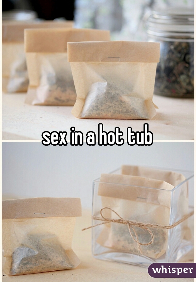 sex in a hot tub
