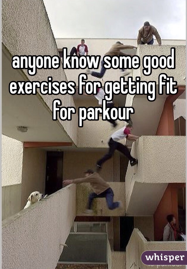 anyone know some good exercises for getting fit for parkour