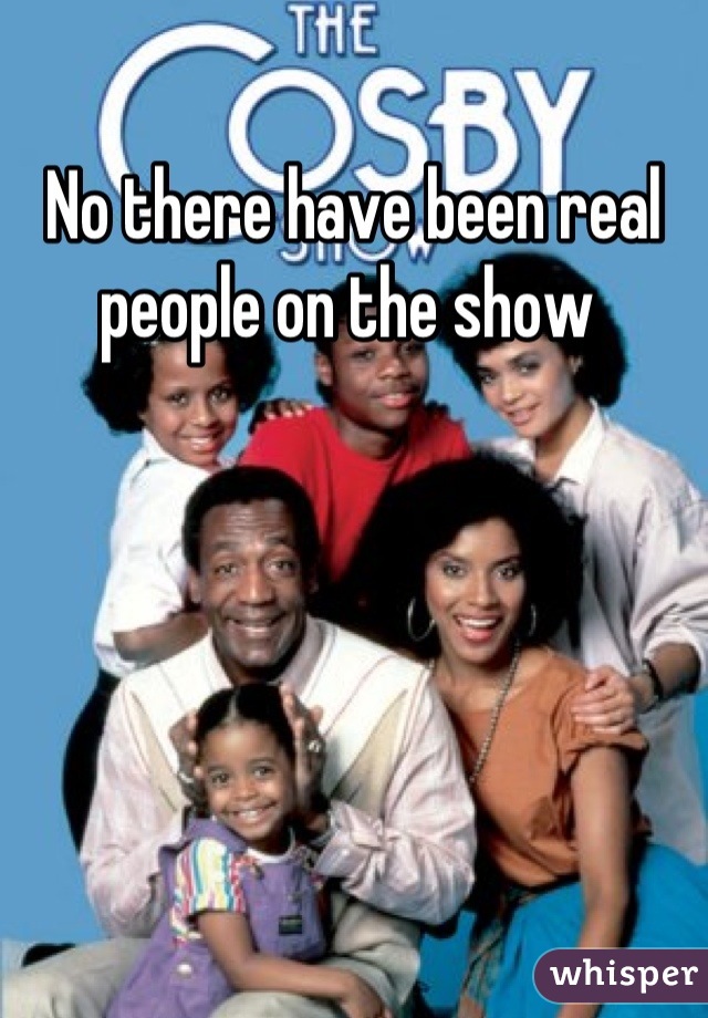 No there have been real people on the show 