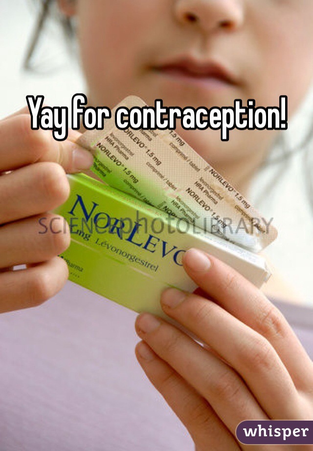 Yay for contraception! 