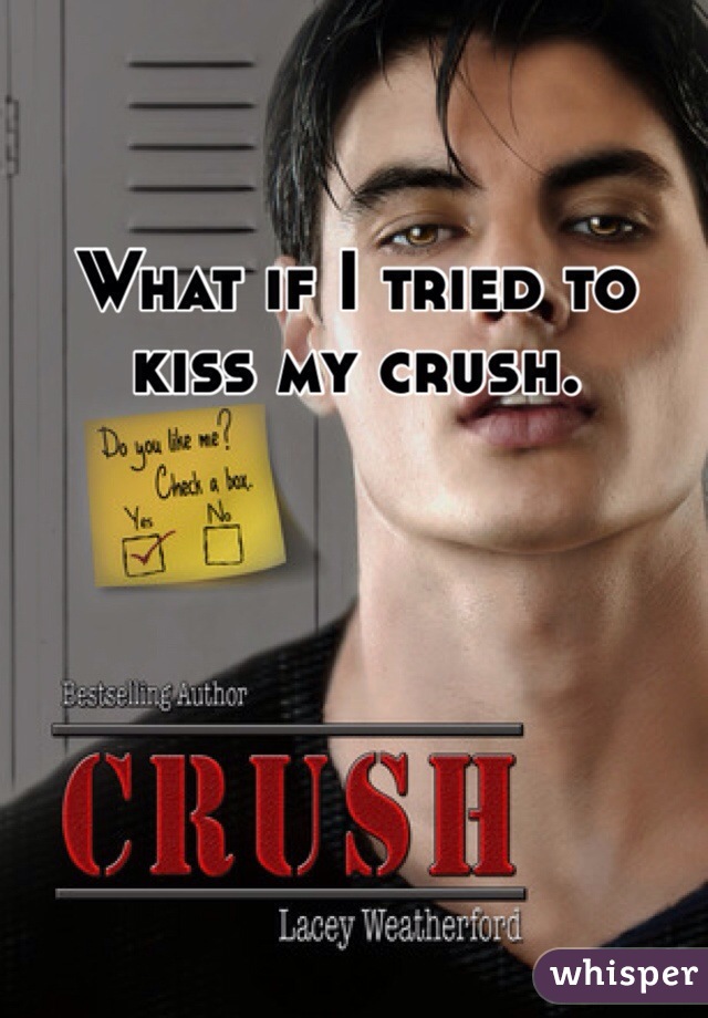 What if I tried to kiss my crush. 