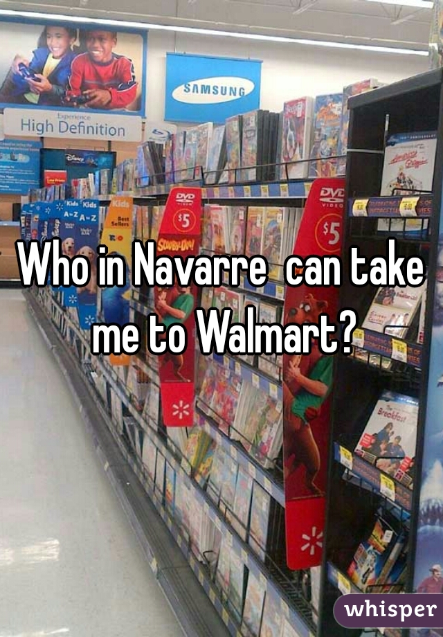 Who in Navarre  can take me to Walmart?