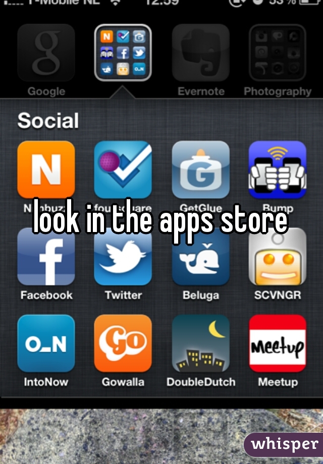 look in the apps store