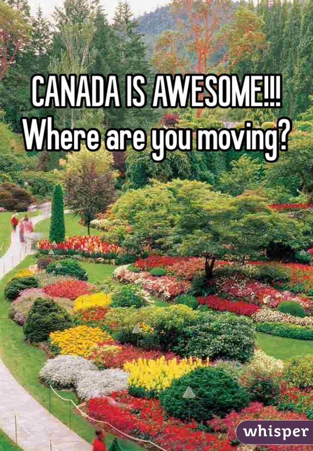 CANADA IS AWESOME!!!
Where are you moving?