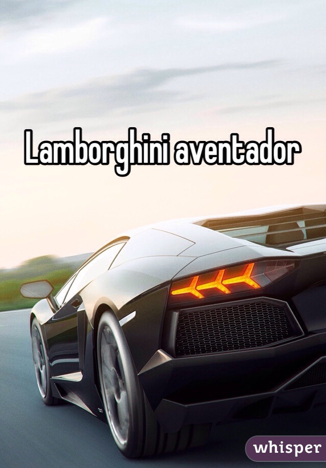 Lamborghini aventador 