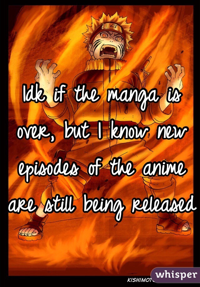 Idk if the manga is over, but I know new episodes of the anime are still being released