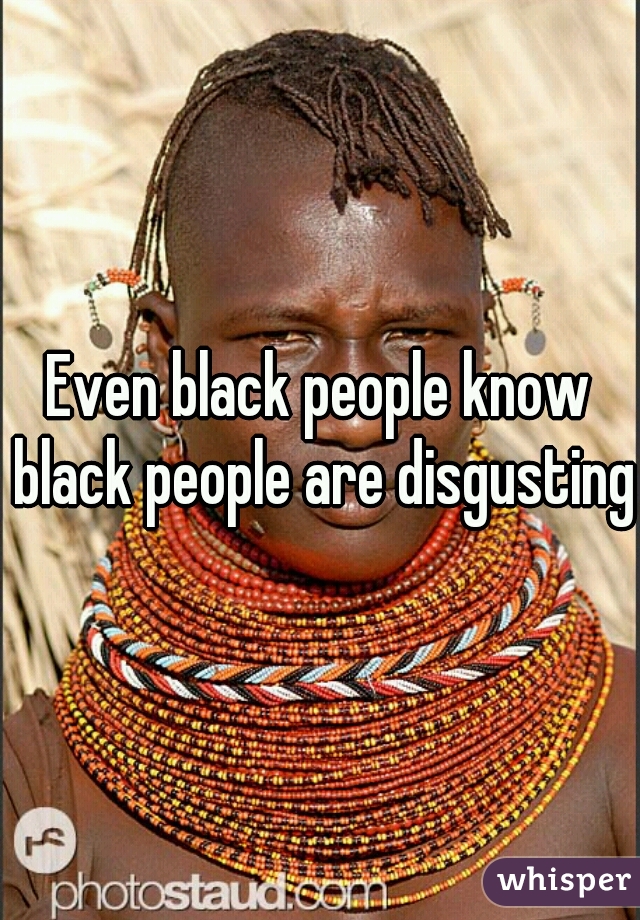 Even black people know black people are disgusting.
