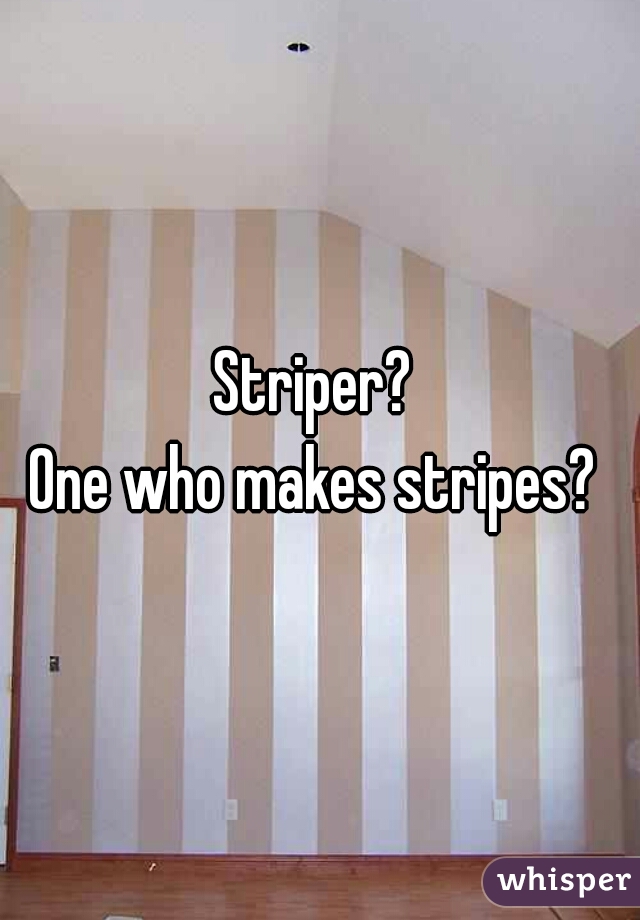 Striper? 
One who makes stripes? 