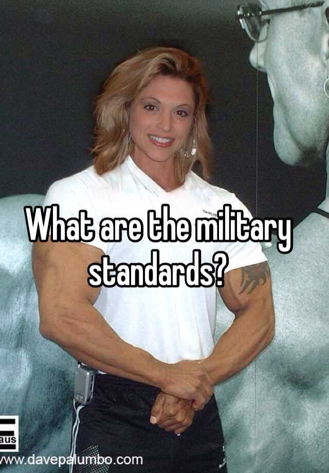 What Are The Military Pt Standards