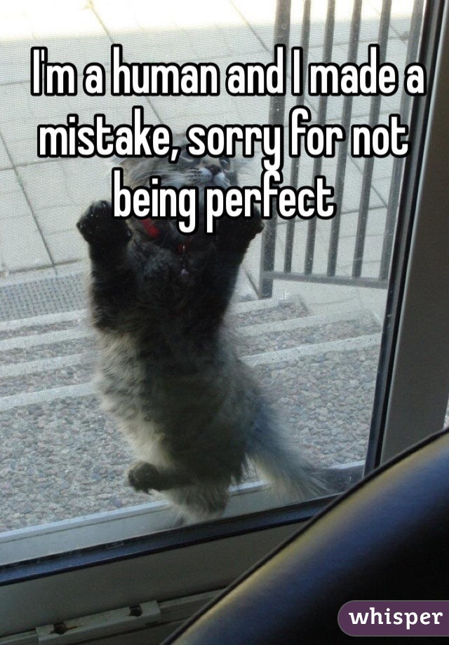  I'm a human and I made a mistake, sorry for not being perfect