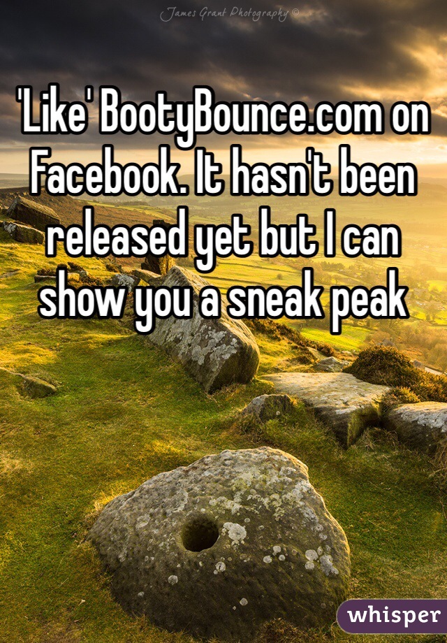 'Like' BootyBounce.com on Facebook. It hasn't been released yet but I can show you a sneak peak