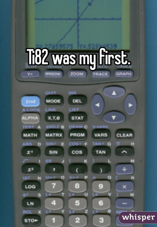 Ti82 was my first.
