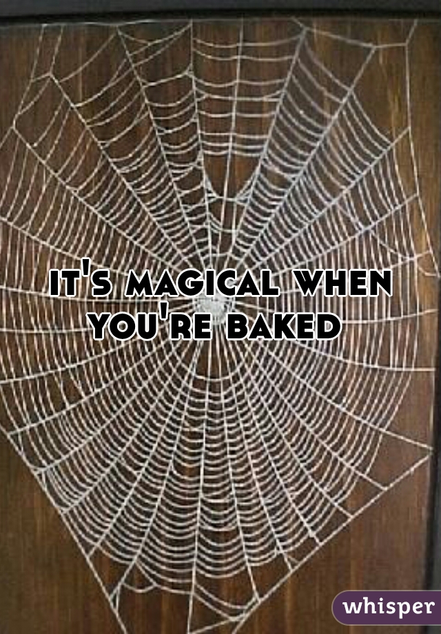 it's magical when you're baked  