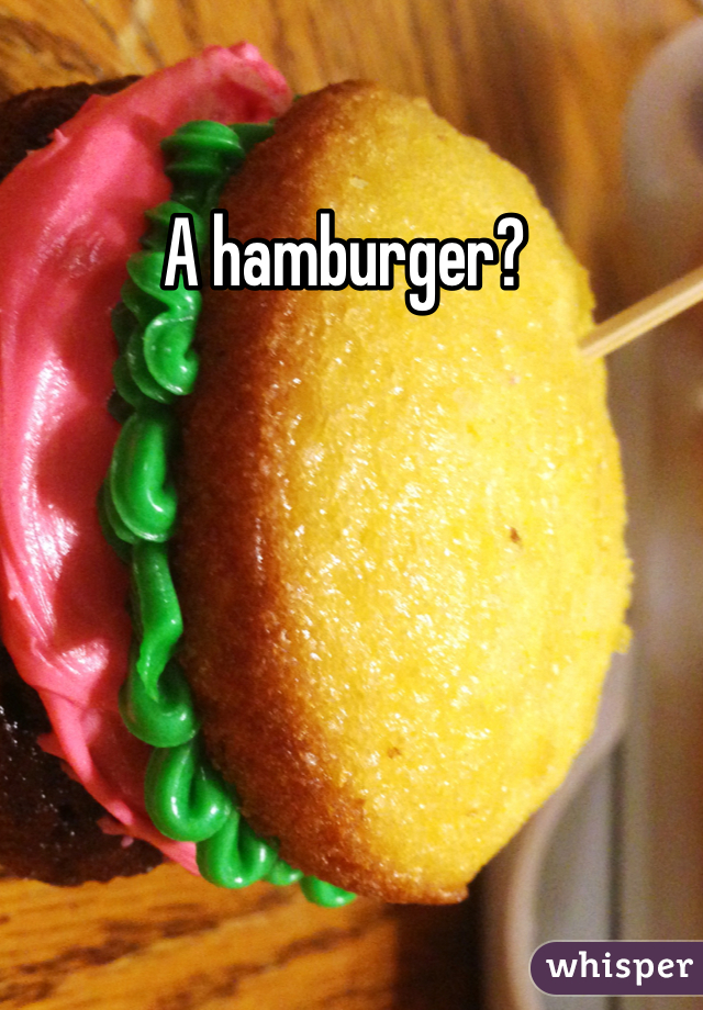 A hamburger? 