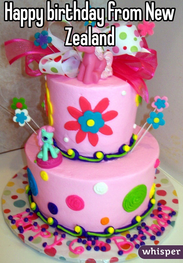 Happy birthday from New Zealand