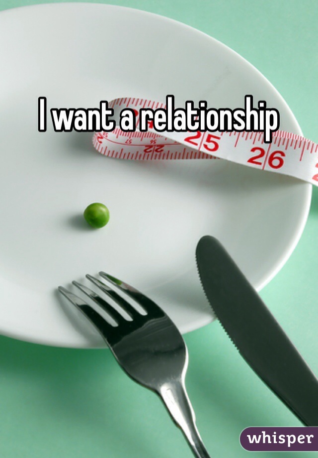 I want a relationship 