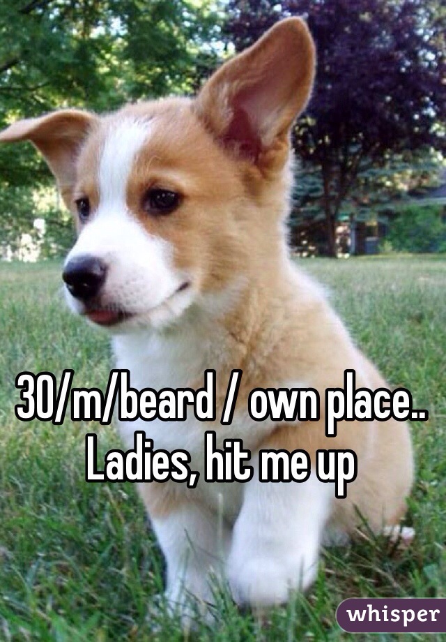 30/m/beard / own place.. Ladies, hit me up