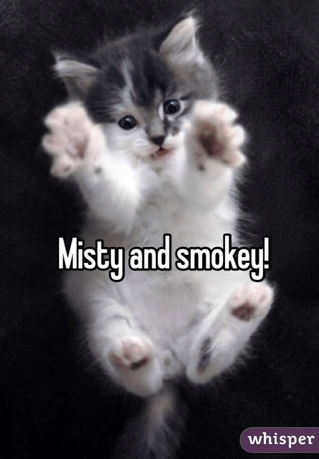 Misty and smokey!