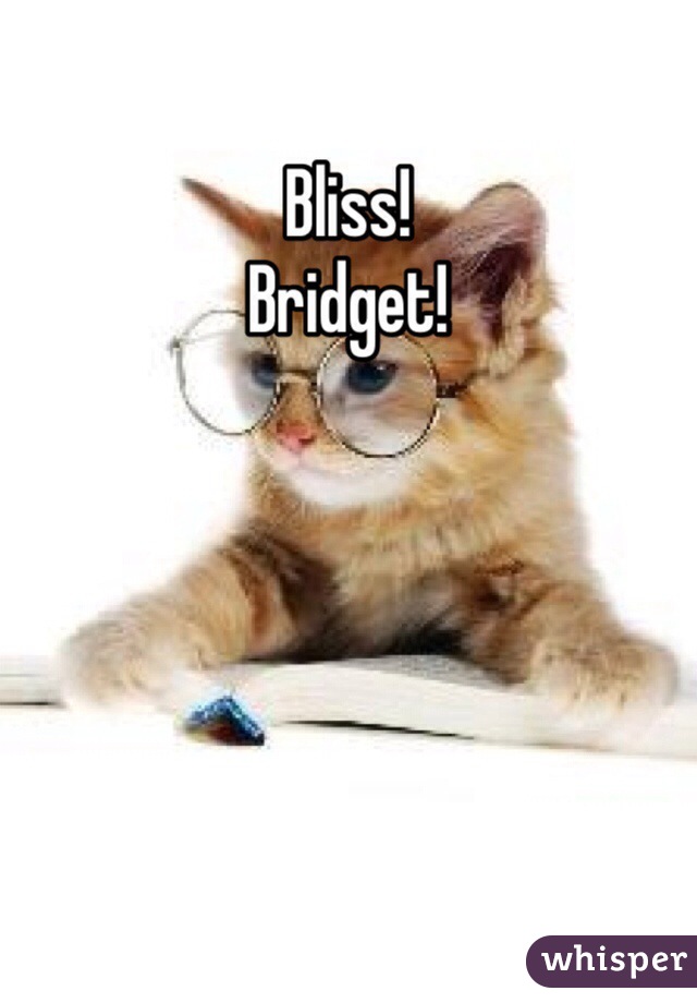 Bliss!
Bridget!
