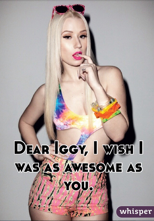 Dear Iggy, I wish I was as awesome as you. 