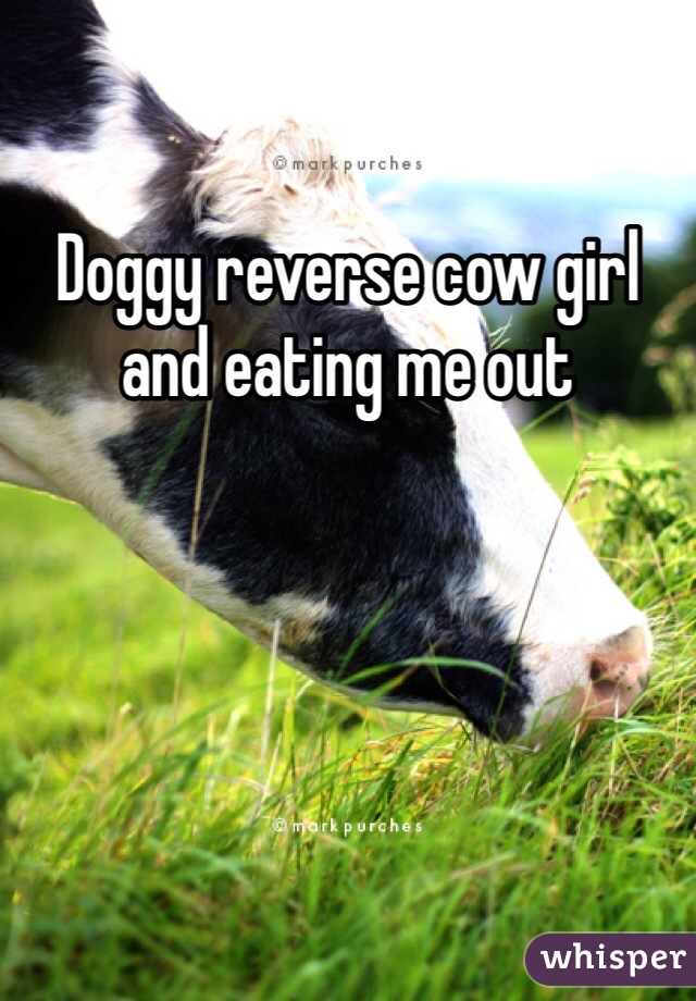 Doggy reverse cow girl and eating me out 
