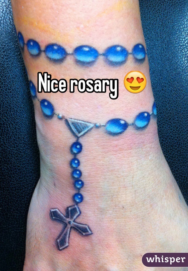 Nice rosary 😍