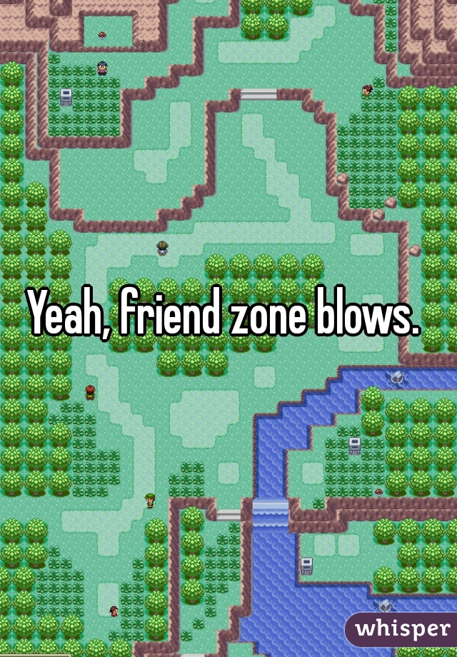 Yeah, friend zone blows. 