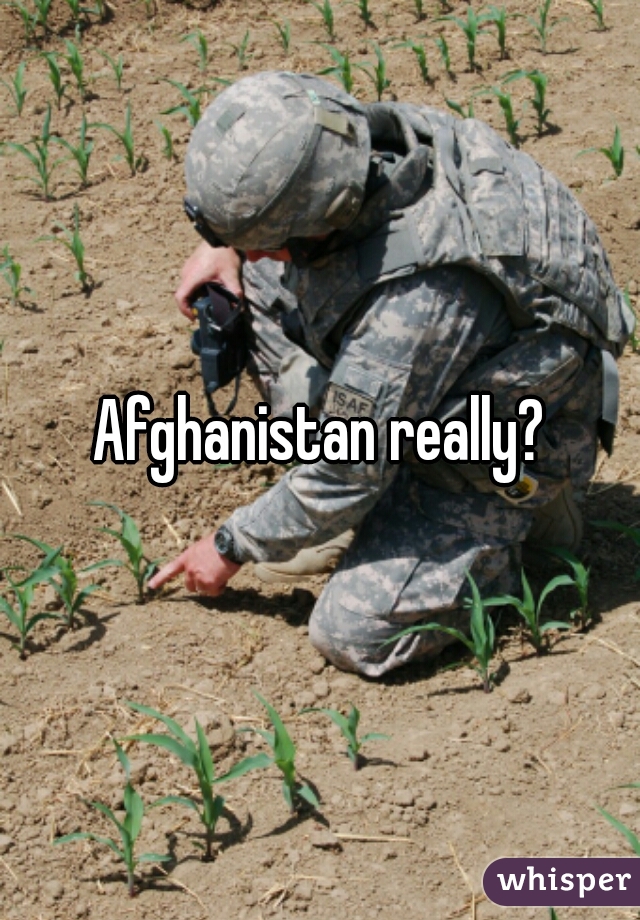 Afghanistan really?