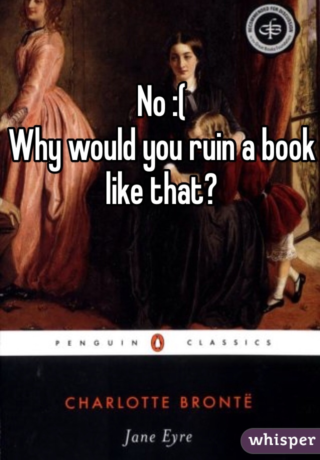 No :(
Why would you ruin a book like that?