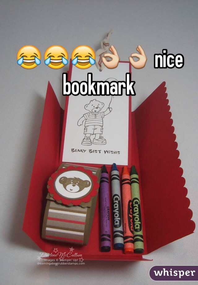 😂😂😂👌👌 nice bookmark
