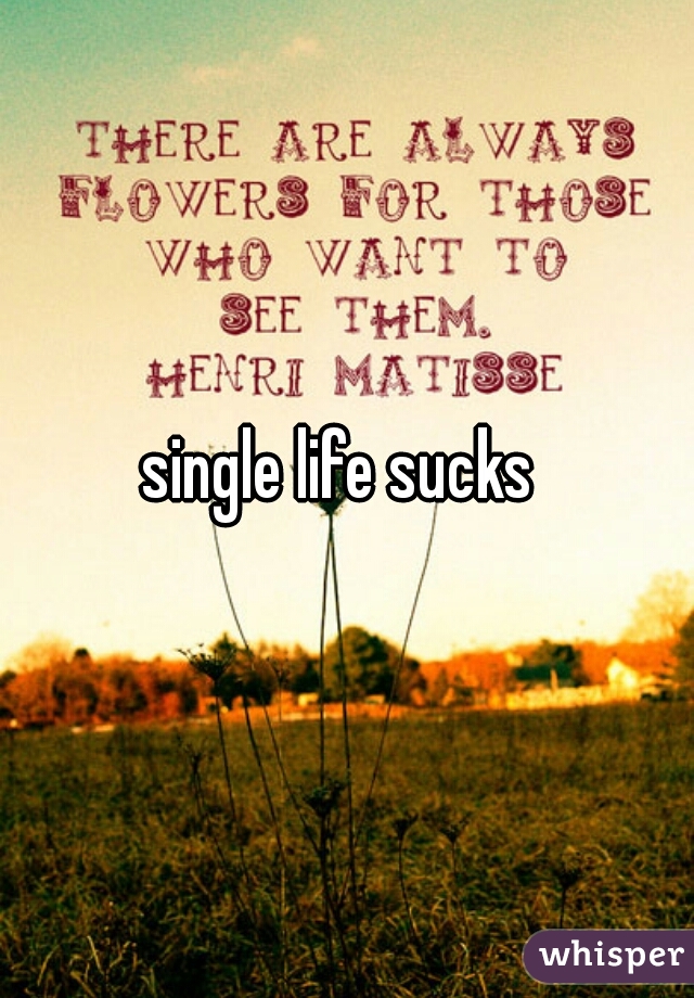 single life sucks 