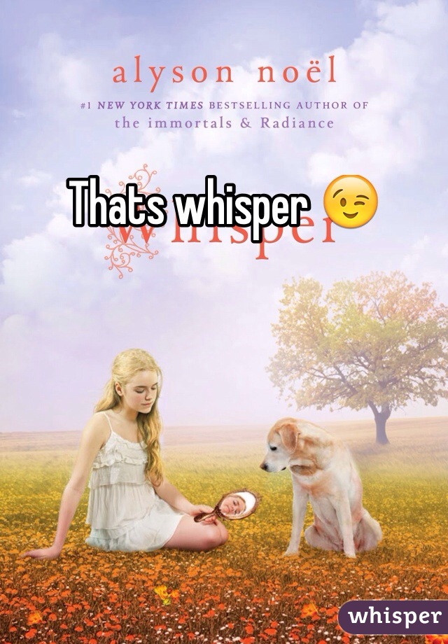 Thats whisper 😉