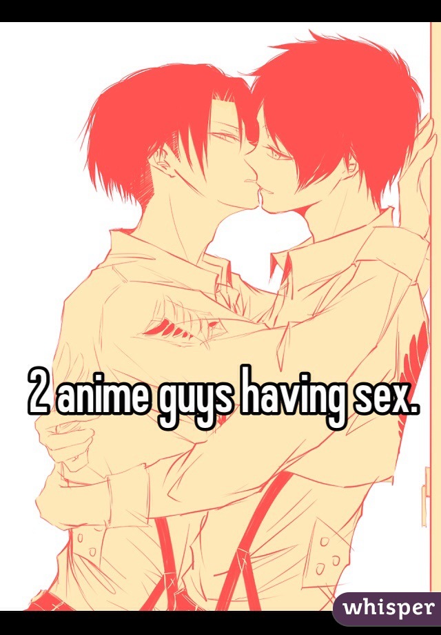 2 anime guys having sex. 

