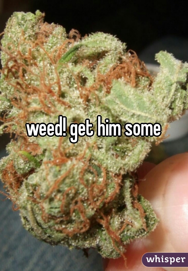 weed! get him some